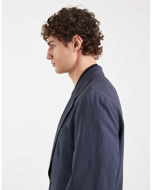 ASOS Blue Slim Suit Jacket for men