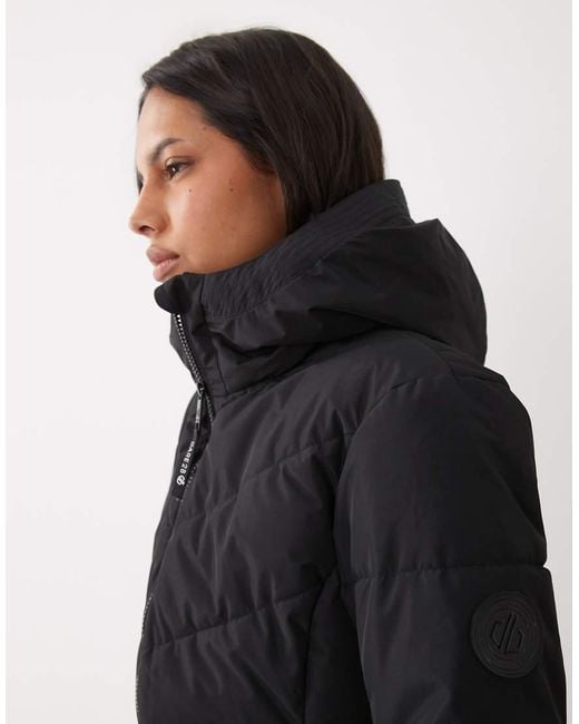 Dare 2b Black Glacier Longline Waterproof Insulated Jacket