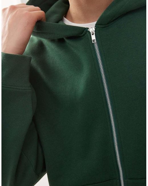 Collusion Green Zip Through Hoodie