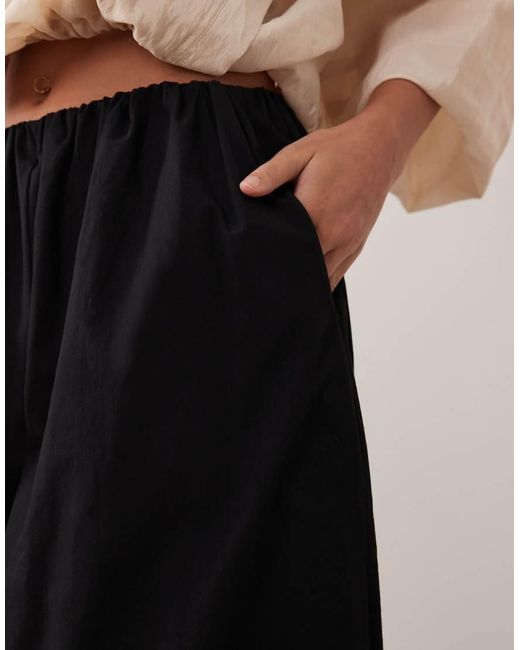 ASOS Black Cotton Balloon Pants