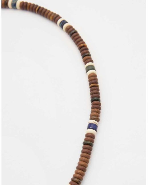 Collana Con Perline di Pull&Bear in Blue da Uomo