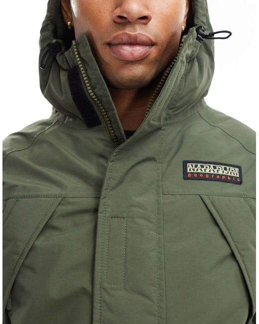 Napapijri Green Epoch Waterproof Insulated Hooded Jacket for men