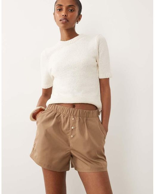 Threadbare Short in het Natural