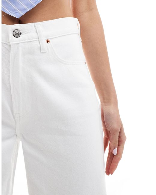 Abercrombie & Fitch White – kurze jeans