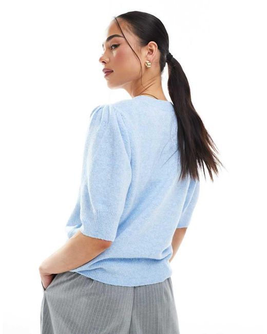 ONLY Blue 3/4 Sleeve Knitted Jumper