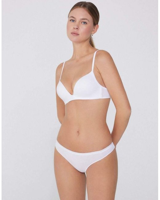 Tezenis White Cotton G-String