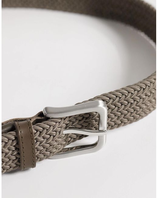 Jack & Jones – webgürtel in Brown für Herren