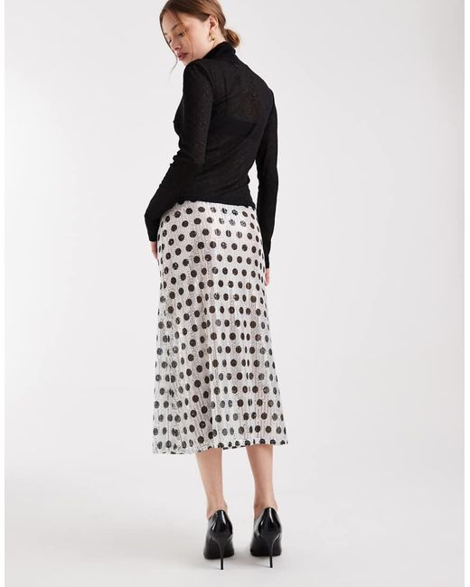 Collusion White Sheer Awkward Length Skirt