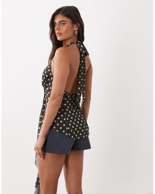 ASOS Natural Asymetric Split From Halter