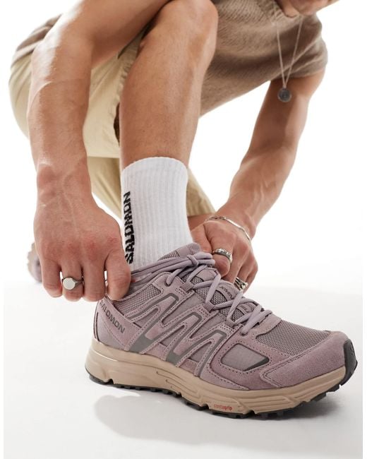 Salomon Xmn-4 Suede Trainers in Purple for Men | Lyst Australia