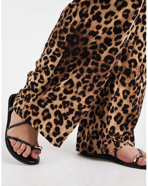 ONLY Black Pull On Wide Leg Trousers