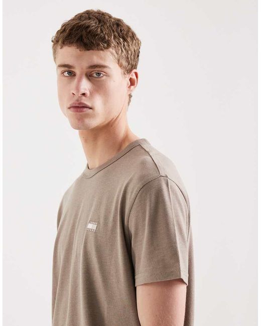 Tommy Hilfiger Natural Badge Logo T-Shirt for men