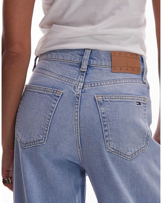 Tommy Hilfiger Blue Charlie High Rise Wide Leg Jeans
