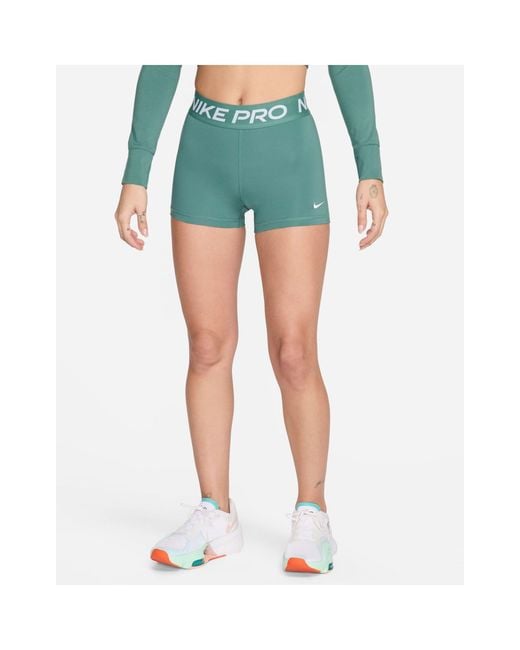 Nike Green Nike Pro Training Dri-fit 3-inch Shorts