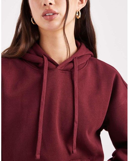 ONLY Hoodie Van Jersey in het Red