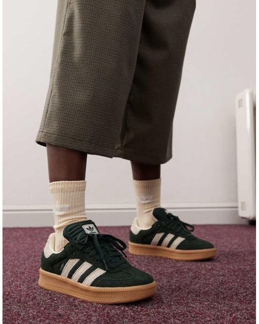 Adidas Originals Brown Samba Xlg Trainers for men