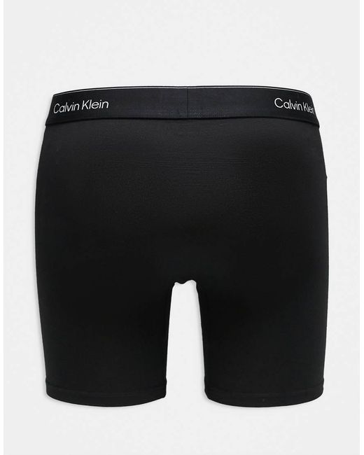 Calvin Klein Black Icon Cotton Stretch 3 Pack Boxer Briefs for men