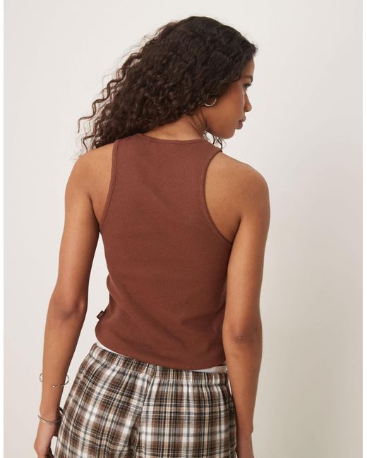 Dickies Brown – longline-trägertop