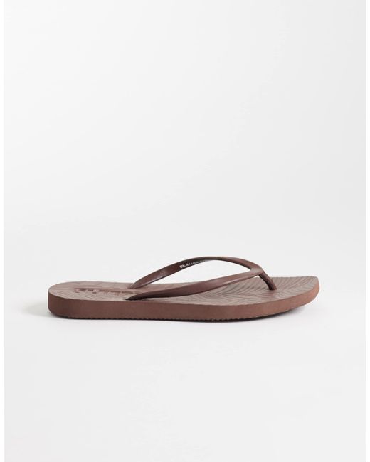 Sleeper Brown Tapered Flip Flops