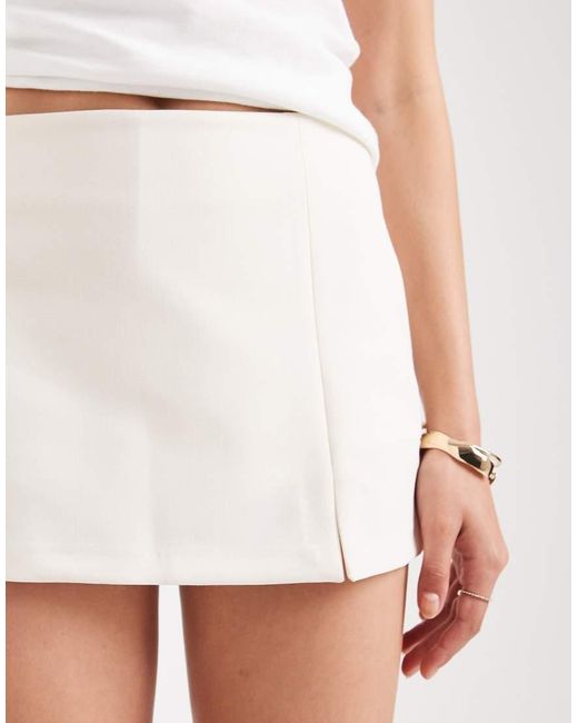 ASOS White Pelmet Mini Skort
