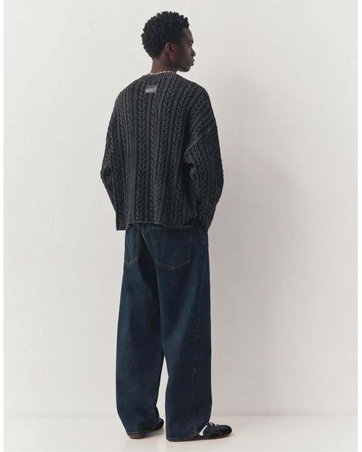 Pull&Bear Blue Relaxed Fit Baggy Jeans for men