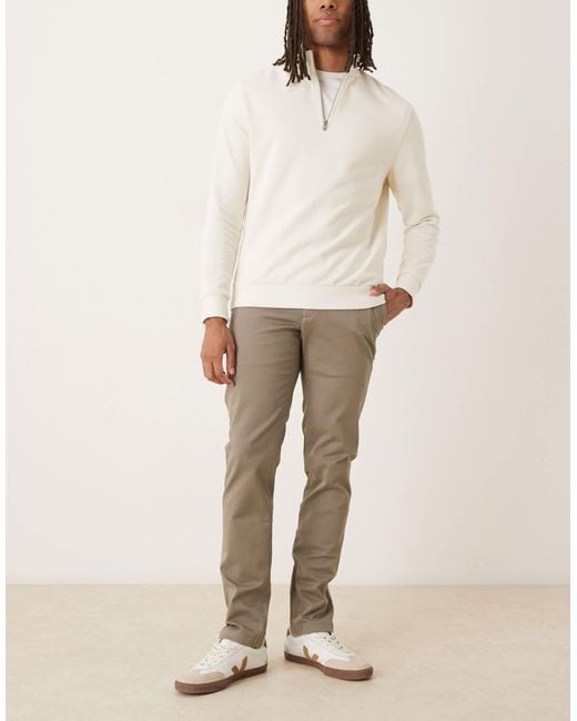 Mango Natural Cotton Slim Fit Trouser for men