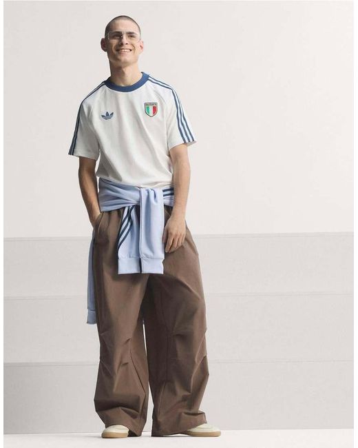 Adidas Originals White Italy Originals T-Shirt for men