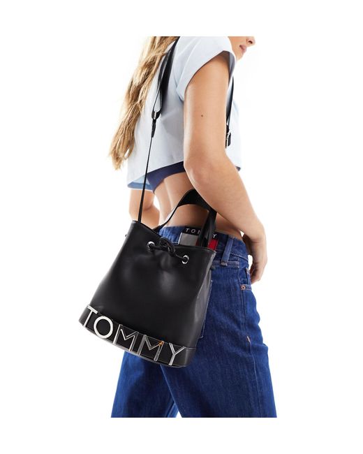 Tommy Hilfiger Blue Bold Bucket Bag