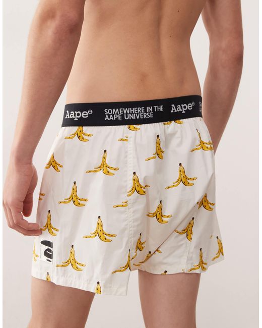 Aape By A Bathing Ape Natural Aape By A Bathing Ape Boxers for men