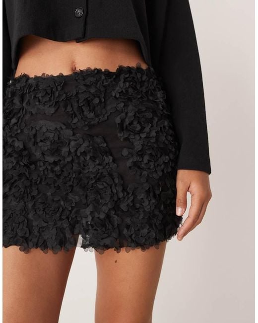 Collective The Label Mini Skirt in Black | Lyst UK