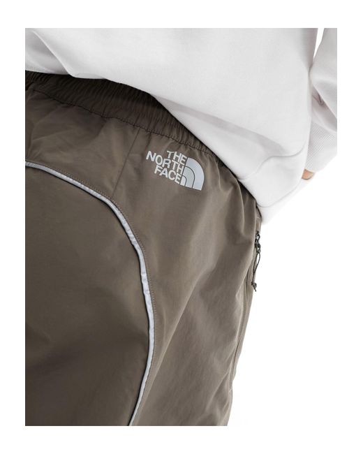 The North Face White Tek Piping Wind Pants for men
