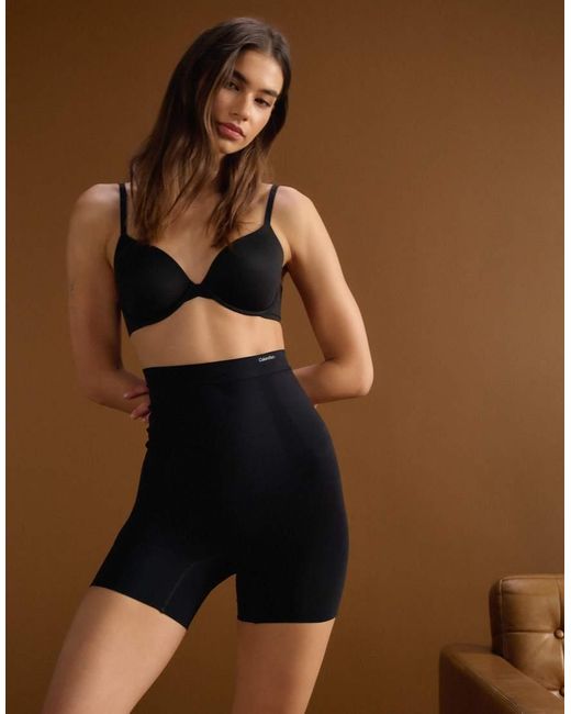 Calvin Klein Brown Shapewear Extra Firm Secure Sculpt Short