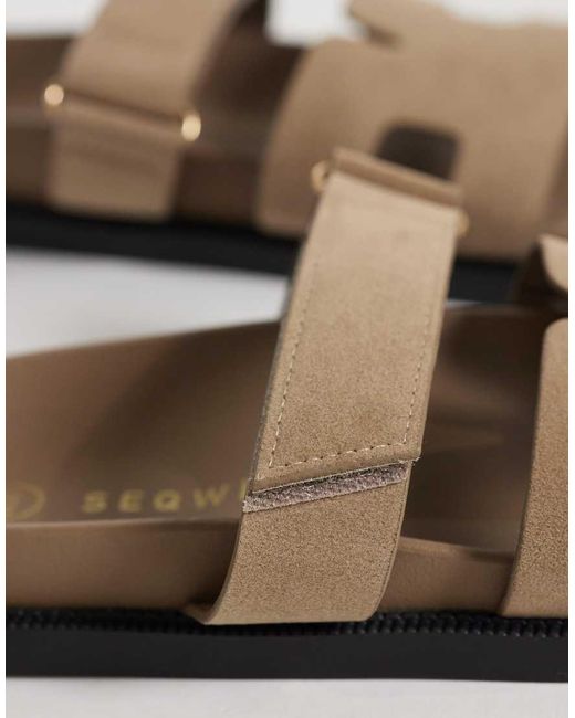 SEQWL White Kidman Sandals With Straps