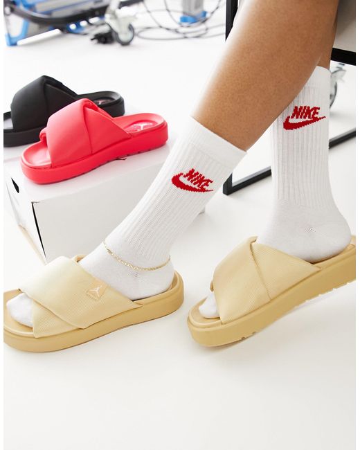 nike sliders with fur