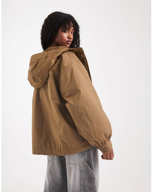ASOS Multicolor Oversized Fleece Lined Rain Coat