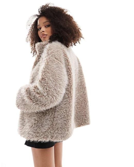 Y.A.S Natural Fluffy Short Teddy Jacket