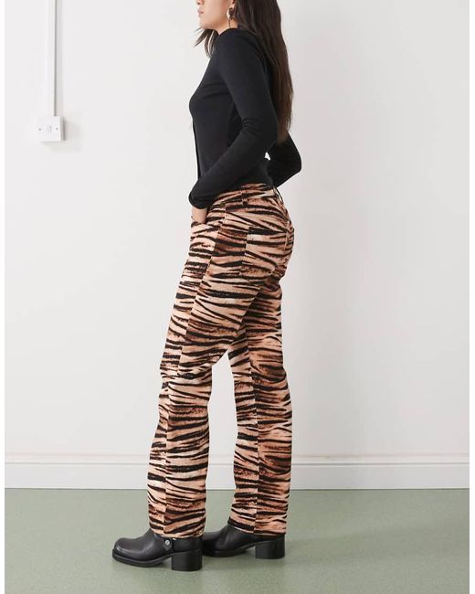 Collusion Multicolor Low Waist Slim Bootcut Jean