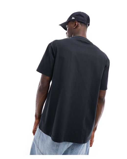 T-shirt oversize pesante nera di Another Influence in Blue da Uomo