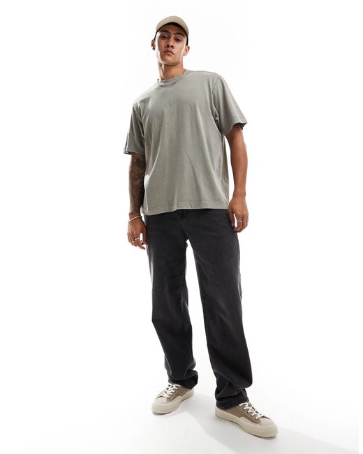 T-shirt décontracté style vintage - délavé Abercrombie & Fitch pour homme en coloris Gray