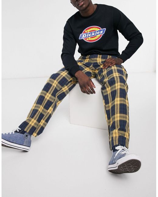 Dickies Cotton New Iberia Checked Pants 