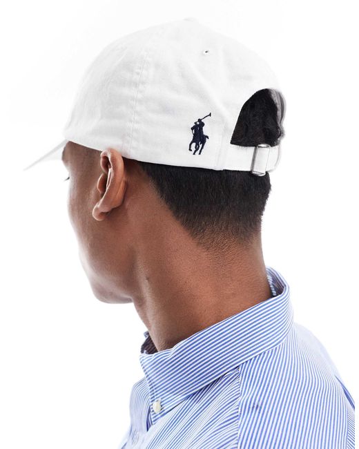 Polo Ralph Lauren Blue Script Icon Logo Twill Baseball Cap for men