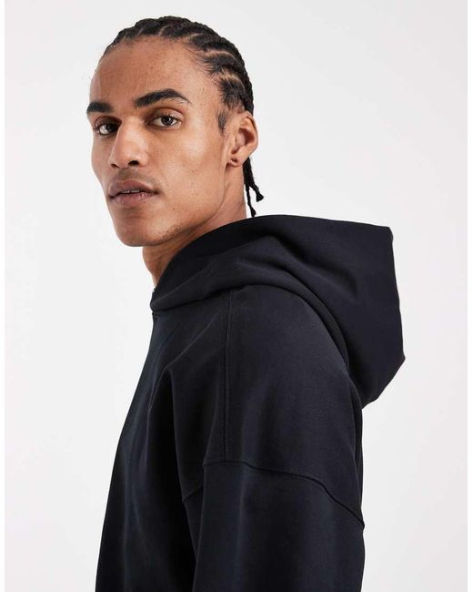 Only & Sons Blue Premium 400gsm Heavyweight Oversized Fit Hoodie Co-ord for men