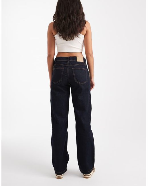 Vaqueros Azules De Talle Bajo Y Corte Recto De Cotton On Cotton On de color Blue