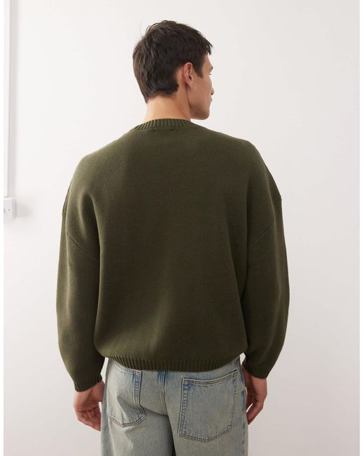 Weekday – oversize-pullover in Green für Herren
