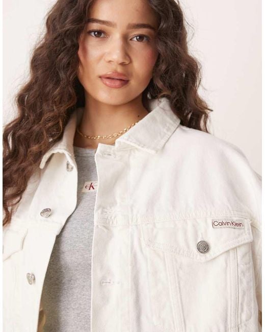 Calvin Klein Blue Boxy Denim Jacket