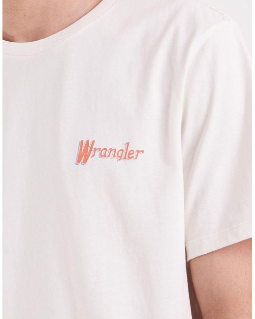 Wrangler White Graphic Tee for men