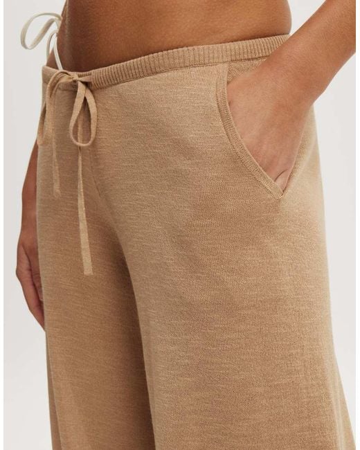 Cotton On Natural Isla Knit Relaxed Pant