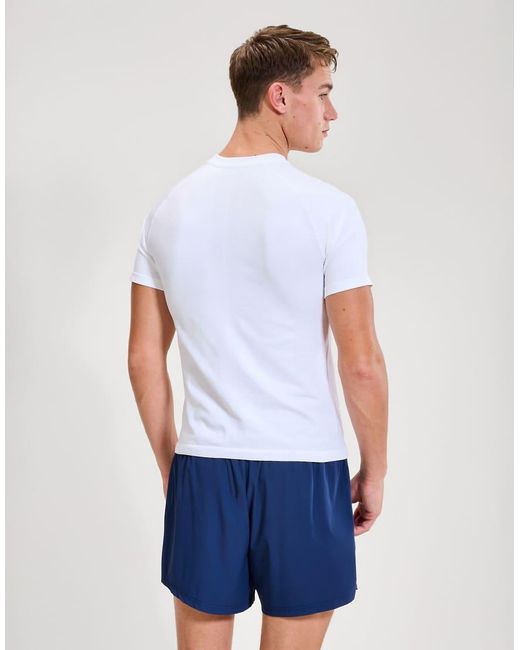 Ellesse White Drexani Short Sleeve Seamless Tee for men