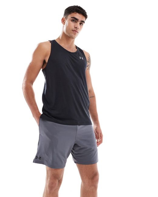 Under Armour Blue Tech Vent 7-inch Shorts for men