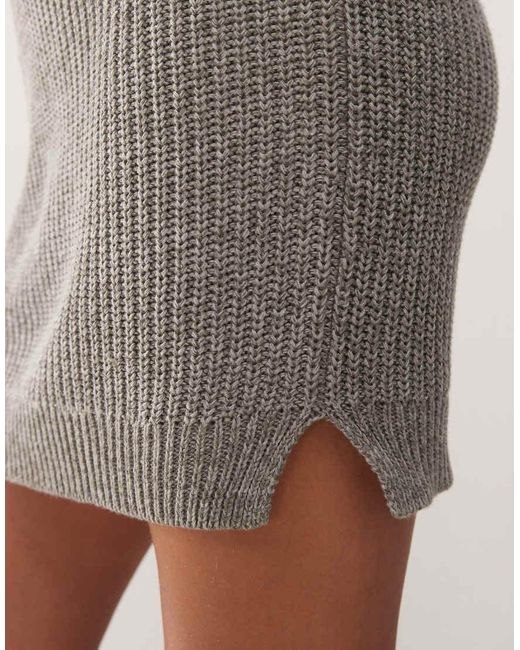 Noisy May Natural Knitted Mini Jumper Dress